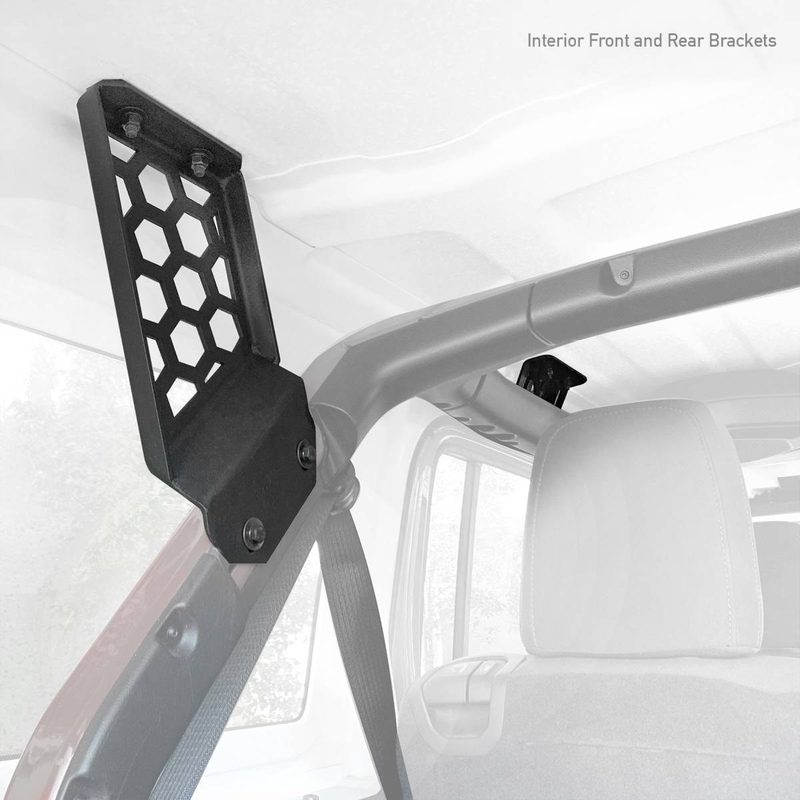 Kit de Montaje para Canastilla SRM al Roll Bar para Jeep Wrangler JL 18-22