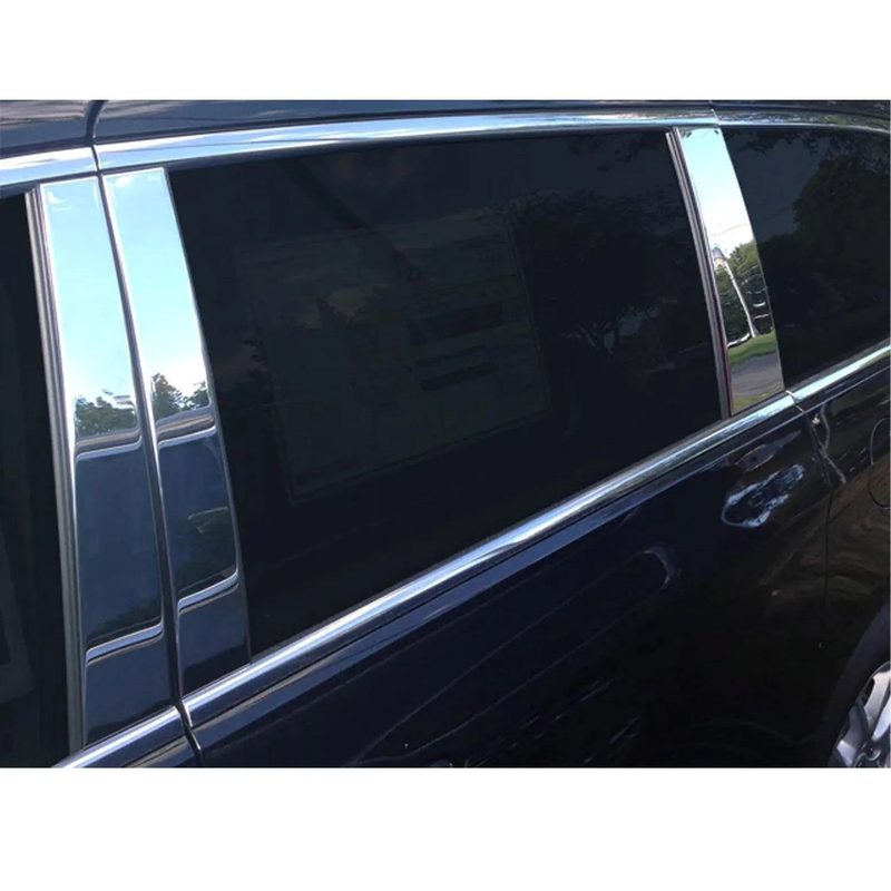 2017-2025 Chrysler Pacifica Stainless Steel Pillar Trim 6 Pcs