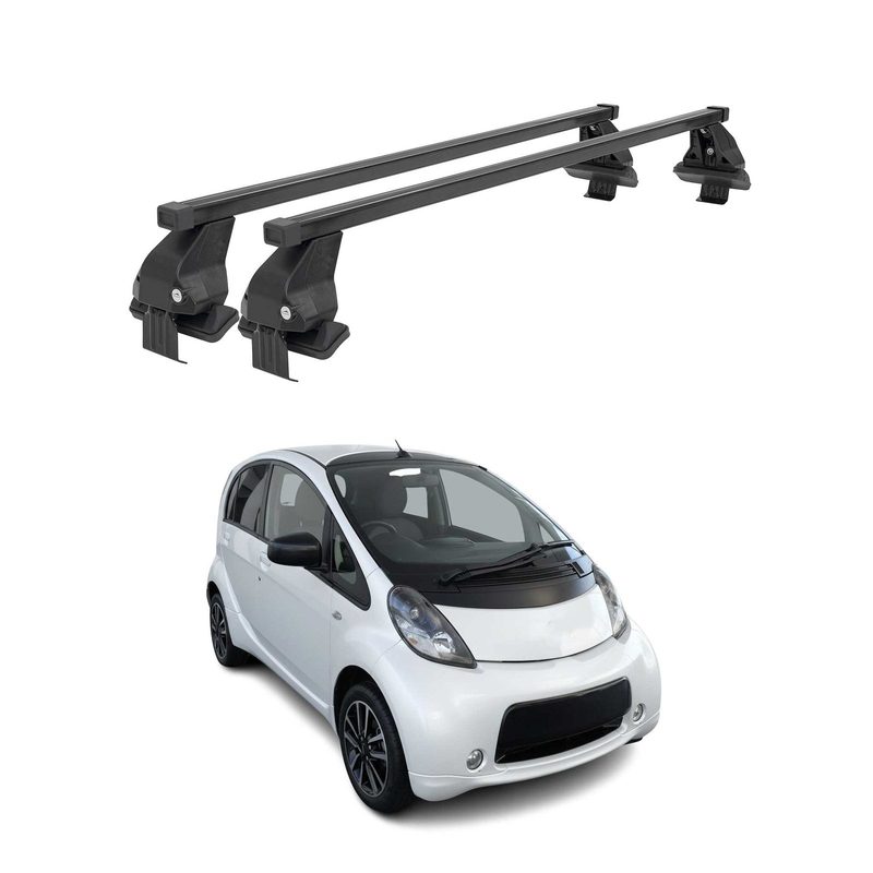 2012-2016 Mitsubishi i-MiEV Roof Rack Cross Bars Black