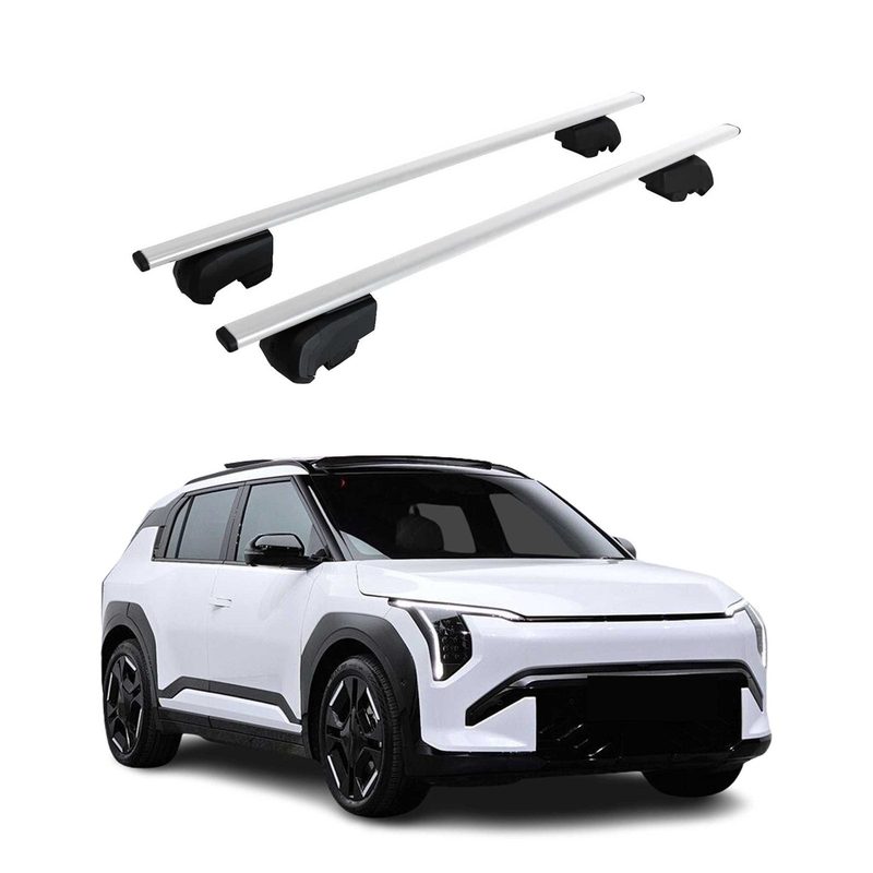 Top Roof Rack Cross Bars Luggage Carrier for Kia EV3 2026-2027 2Pcs Black