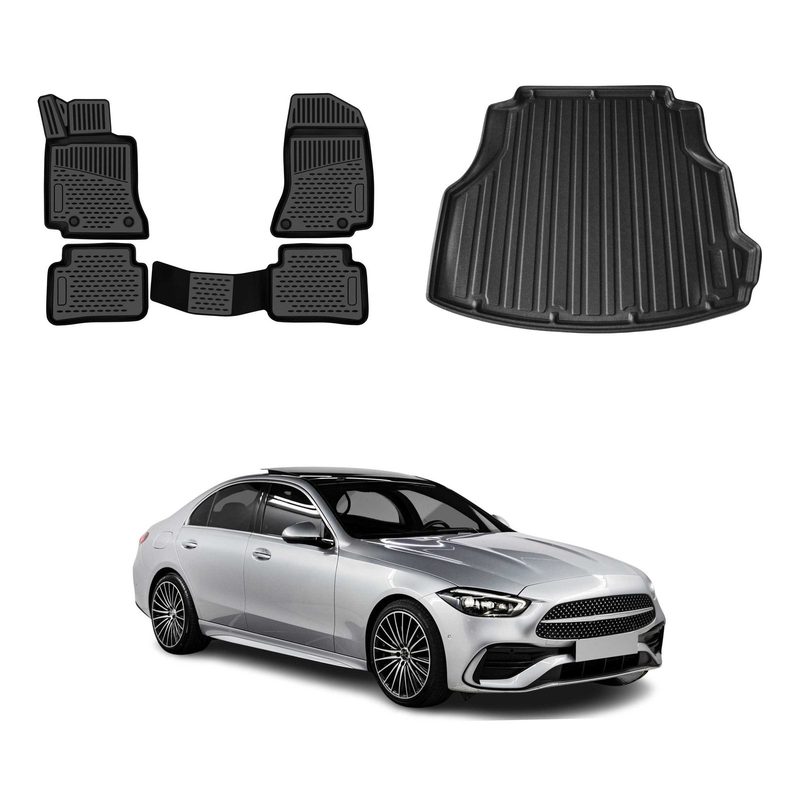 OMAC Floor Mats & Cargo Liners for Mercedes C Class Sedan W206 2022-2026
