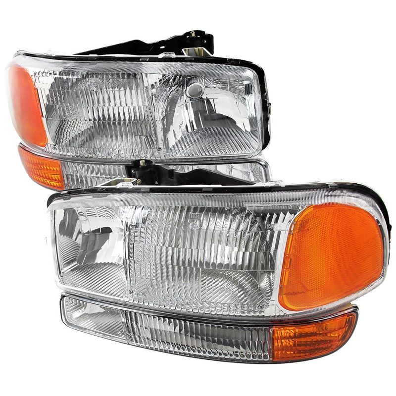 1999-2006 GMC Sierra/Yukon/Yukon XL Factory Crystal Headlights Bumper Lights