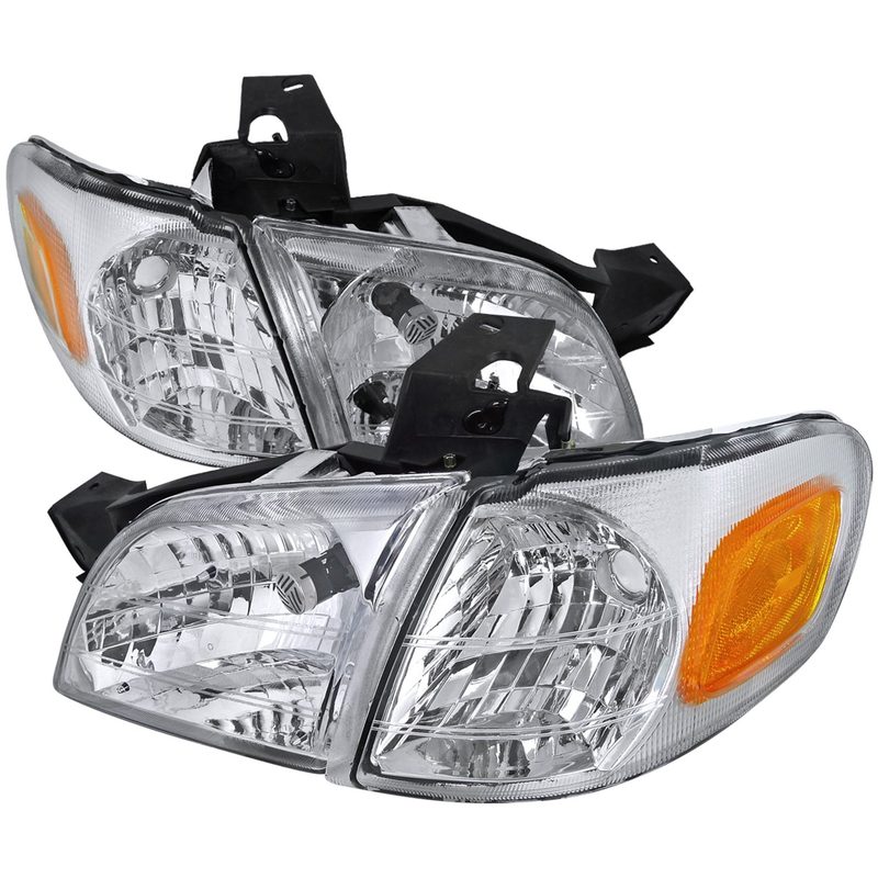 1997-2005 Chevy Venture Pontiac Montana/Trans Sport Crystal Headlights Chrome