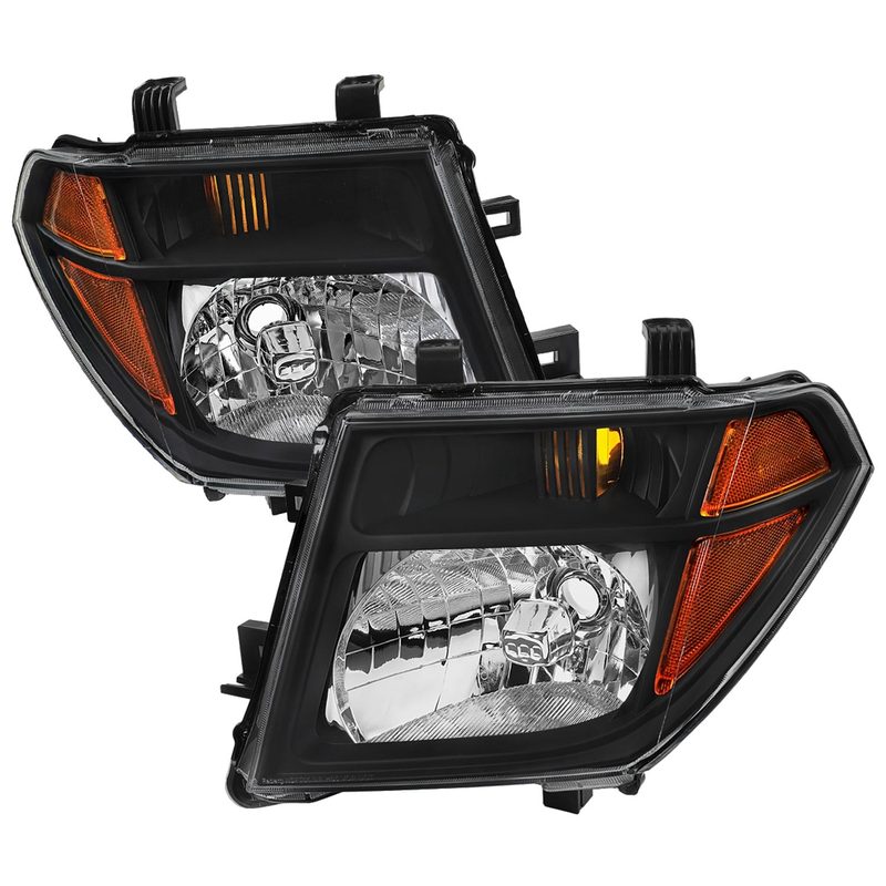 2005-2008 Nissan Frontier/2005-2006 Pathfinder Factory Headlights Matt Black
