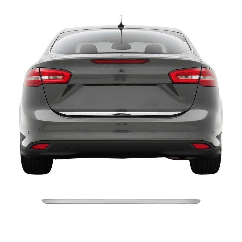 2015-2018 Ford Focus Sedan Rear Trunk Molding Trim Stainless Steel