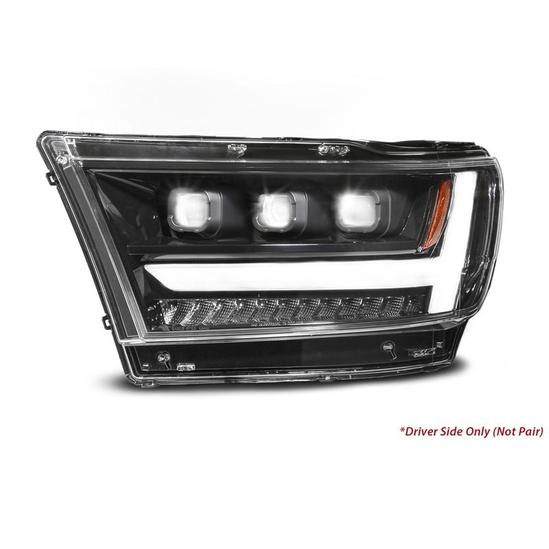 Anzo Black DRL Projector Headlights 111628A-L&ANZ-111628A-R