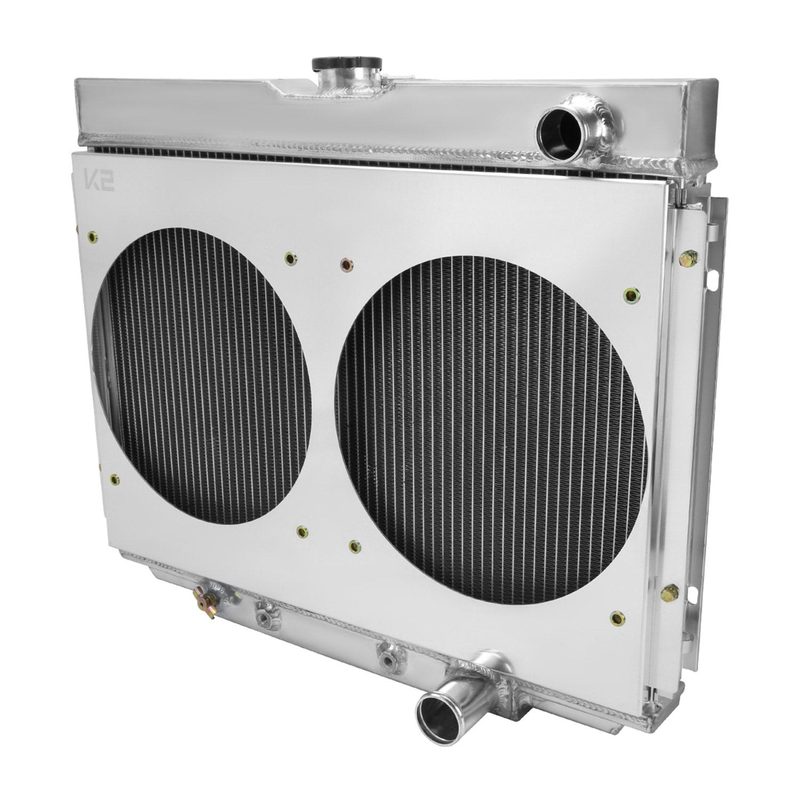 1967-1970 Ford Mustang/ Mercury Cougar 3Row Radiator Dual Shroud Fan