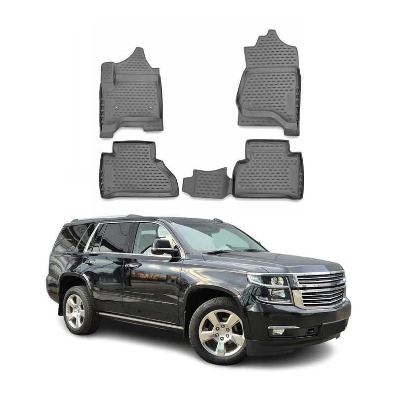 2015-2020 GMC Yukon Floor Mats Liners Full Set All Weather Gray