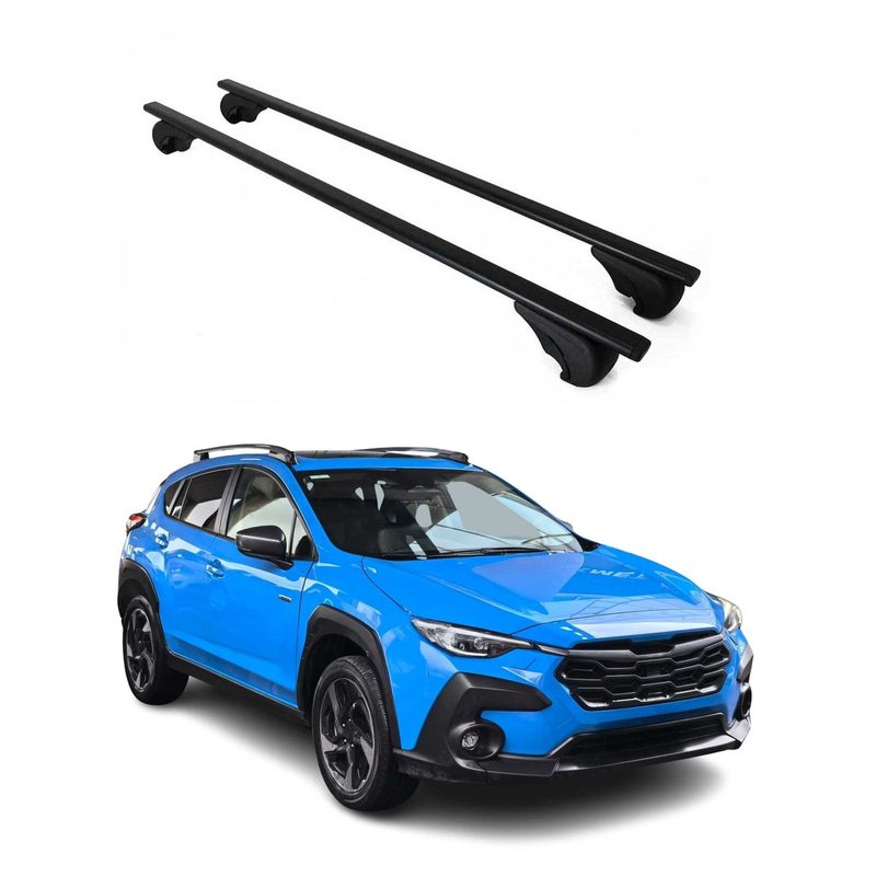 2018-2023 Subaru Crosstrek Roof Rack Cross Bars Black