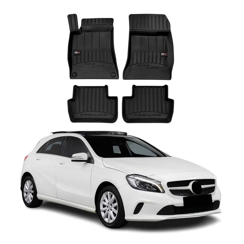 2013-2018 Mercedes A Class W176 A45 A45 A180 Premium Floor Mats Liners Full Set All Weather Heavy Duty