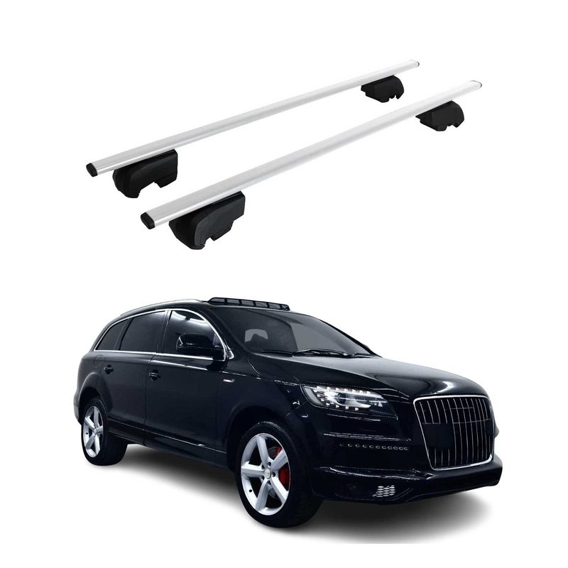 2007-2015 Audi Q7 Roof Rack Cross Bars Silver
