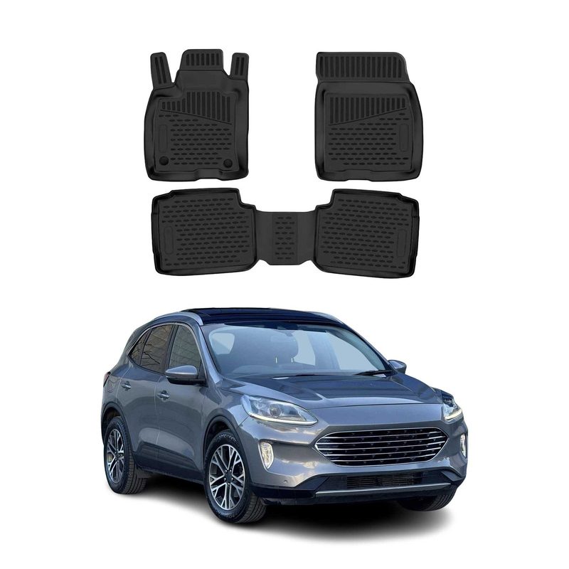 2020-2026 Ford Escape Hybrid Floor Mats Liners Full Set All Weather Black