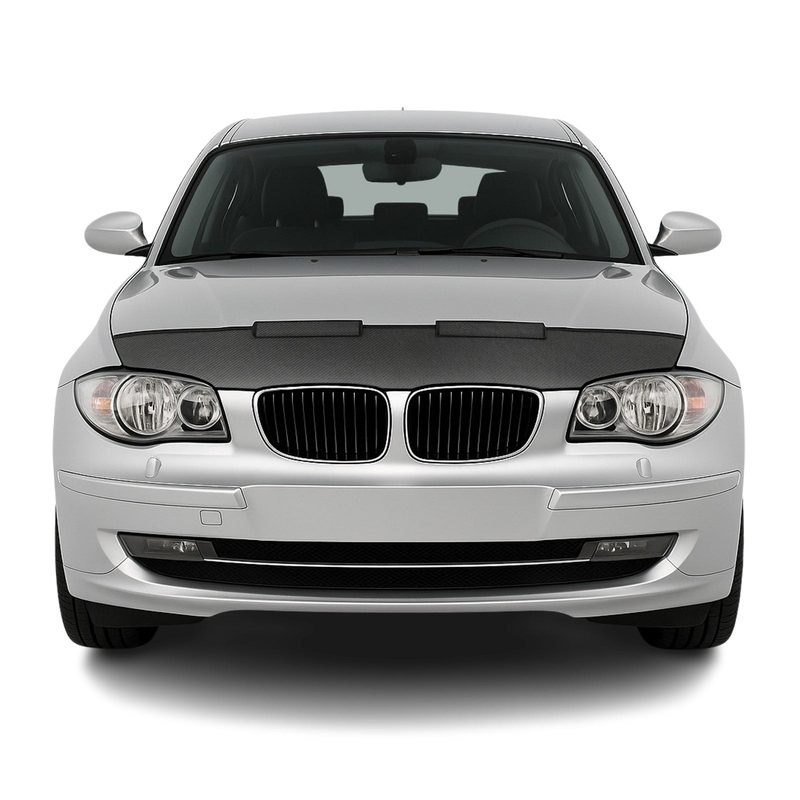 2008-2013 BMW 1 Series E82 Coupe Car Bonnet Mask Hood Bra Half Carbon