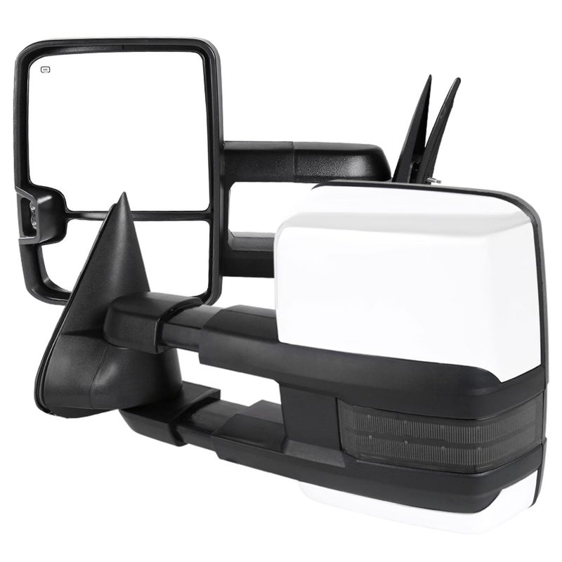 2002-2007 Chevy Silverado/Tahoe/Sierra/Yukon Heated Towing Mirrors Smoke Lens