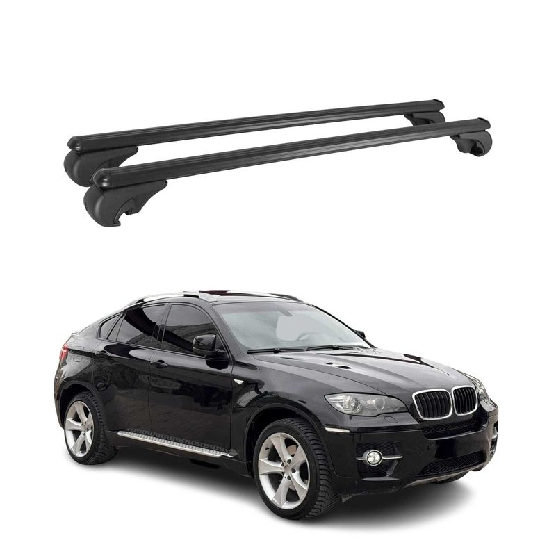 2008-2014 BMW X6 E71 & E72 Roof Rack Cross Bars Black