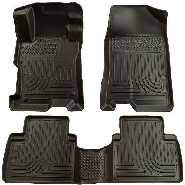 Tapetes Husky Weatherbeater 1ra y 2da Fila color Negro para Civic 06-11