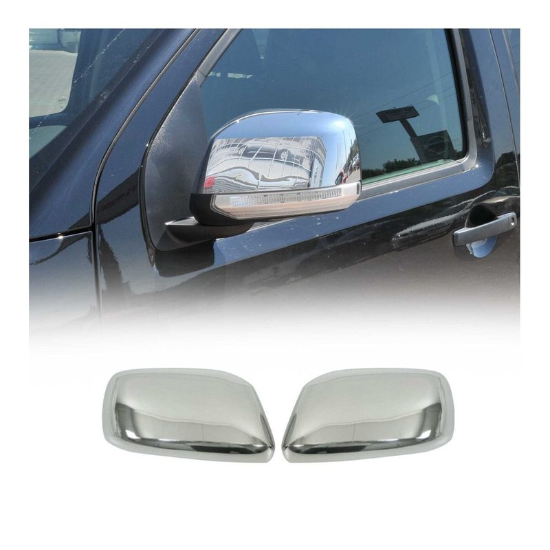 2009-2012 Suzuki Equator Side Mirror Cover Caps Stainless Steel 2Pcs