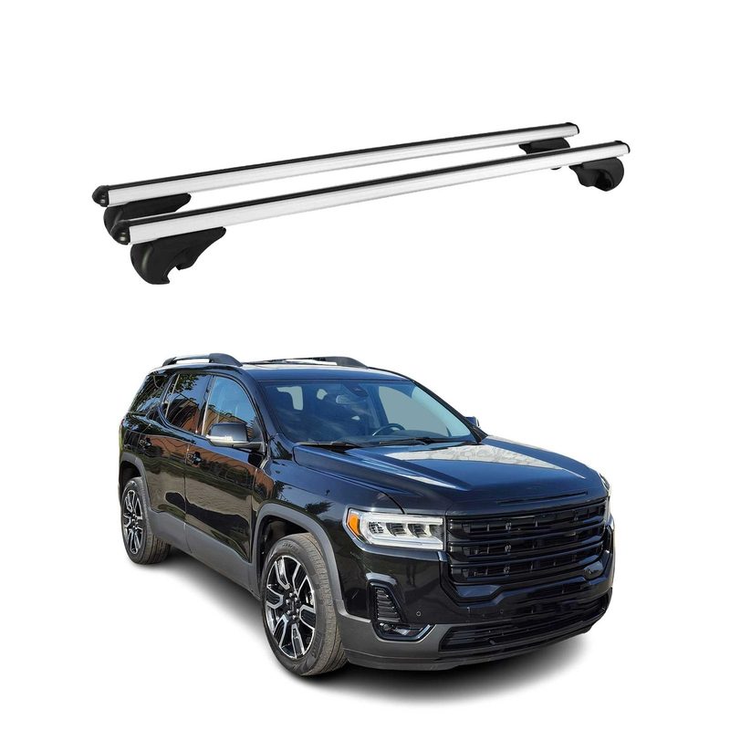 2017-2023 GMC Acadia Roof Rack Cross Bars Silver