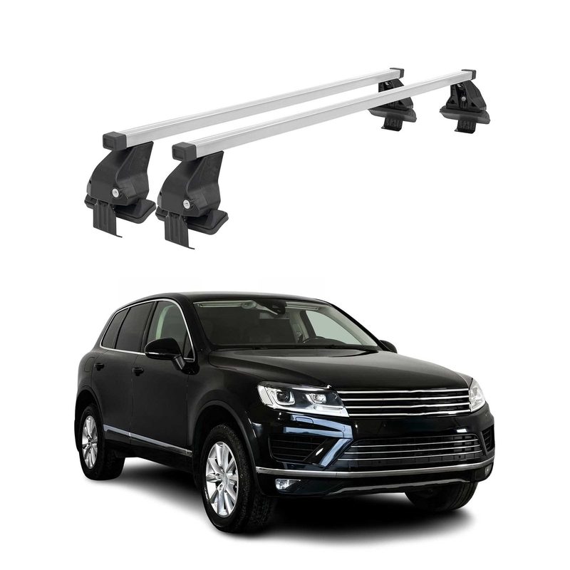 2011-2014 VW Touareg Roof Rack Cross Bars Silver