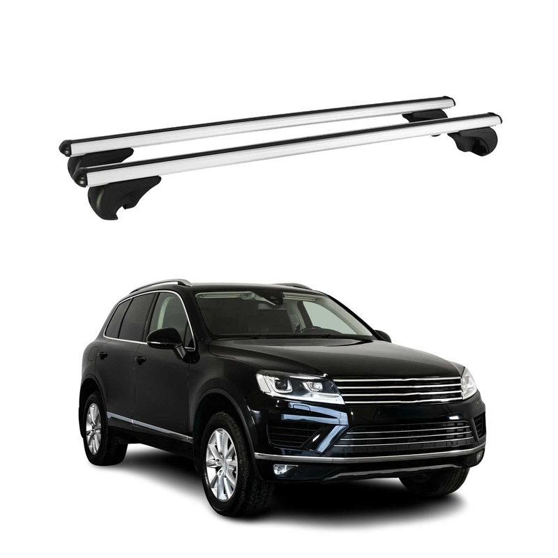2011-2018 VW Touareg Roof Rack Cross Bars Silver