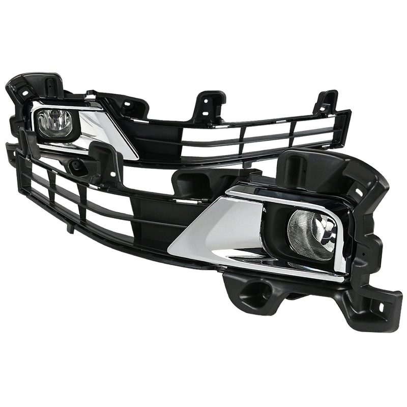 2016-2018 Toyota Land Cruiser H16 Fog Lights Kit Chrome Housing/Clear Lens
