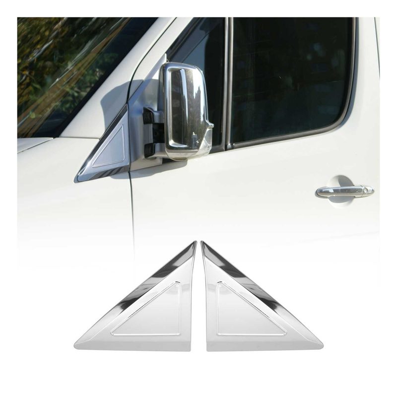 2019-2026 Mercedes Sprinter W907 910 Window Molding Quarter Trim Stainless Steel 2Pcs