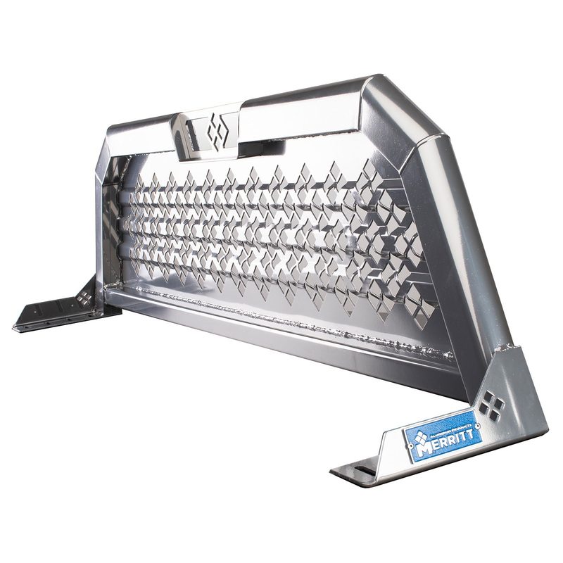 Merritt Punched Panel Headache Rack - Cab Height - White 720204-235