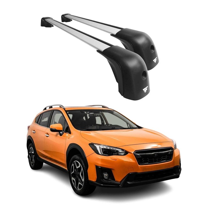 2013-2023 Subaru XV Crosstrek Roof Racks Cross Bars Silver