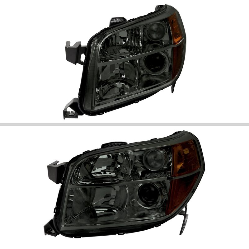 2006-2008 Honda Pilot Projector Style Headlights Chrome Housing/Smoke Lens