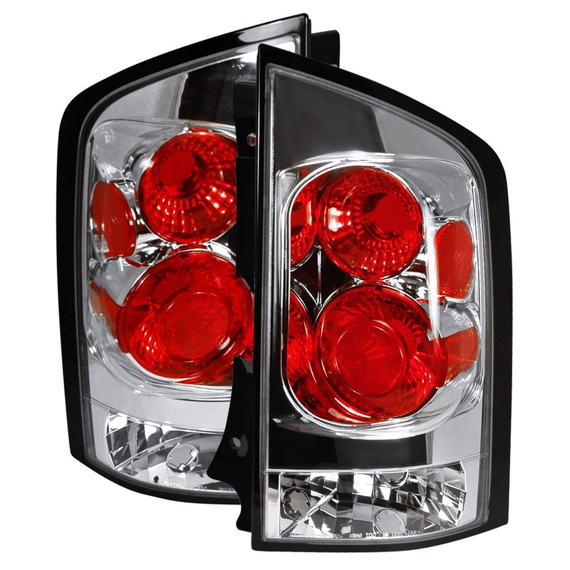 2005-2015 Nissan Armada Tail Lights Chrome Housing/Clear Lens