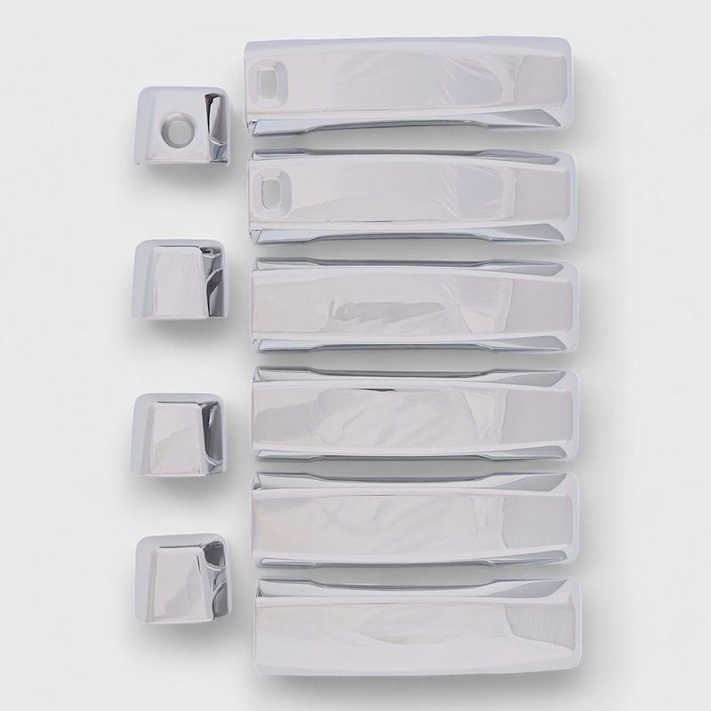 2004-2024 Nissan Titan Door Handle Cover 4DR ABS Plastic Gloss Chrome 10 Pcs