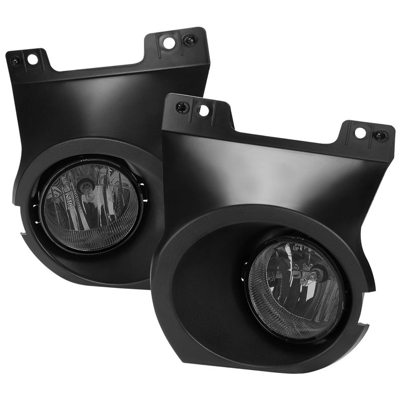 2011-2014 Ford F-150 Fog Light Bezels Chrome Housing/Smoke Lens