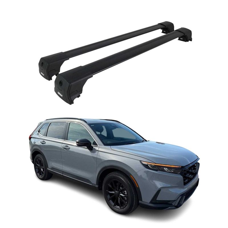 2023-2026 Honda CR-V Roof Rack Cross Bars Luggage Carrier Alu Black 2Pcs