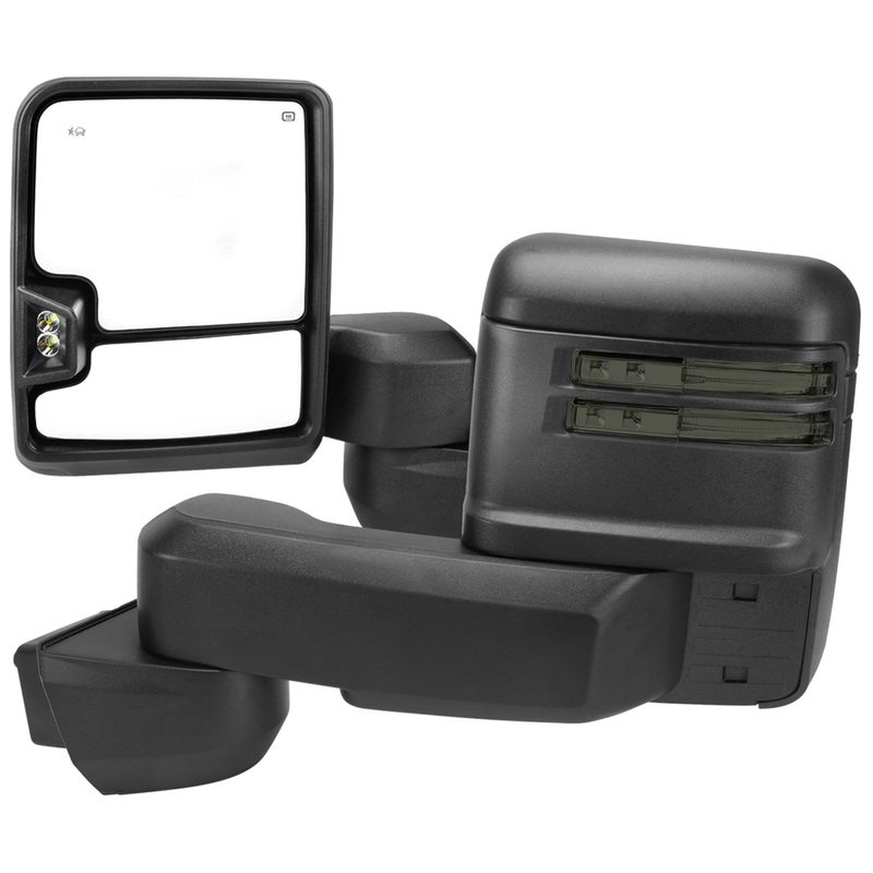 2020-2024 Chevy Silverado /Sierra 2500HD/3500HD Heated Towing Mirrors Smoke