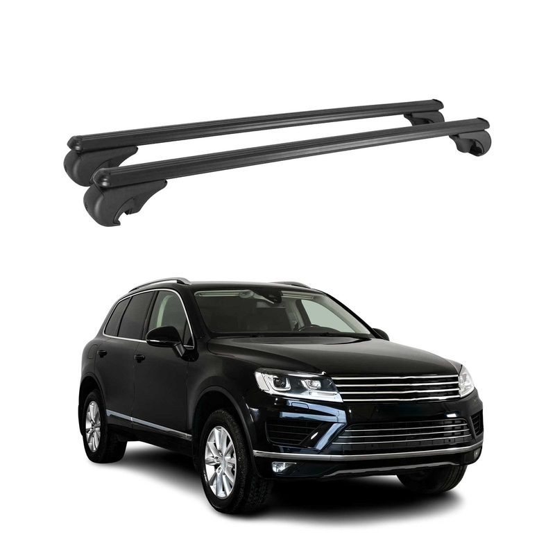 2011-2018 VW Touareg Roof Rack Cross Bars Black