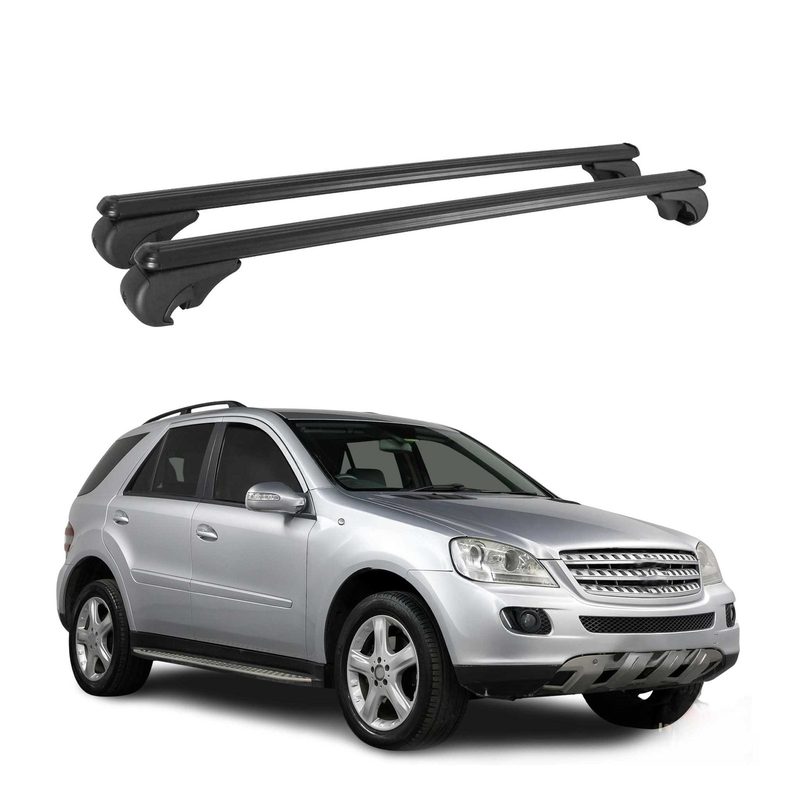 2005-2011 Mercedes M Class W164 Roof Rack Cross Bars Black