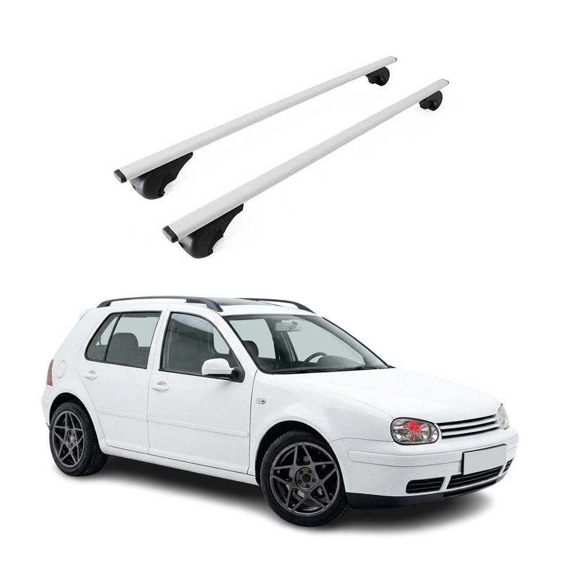 Roof Rack Cross Bars Durable for Volkswagen Golf Hatchback 1999-2006 Gray 2Pcs