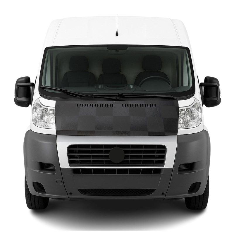 2014-2022 RAM ProMaster Car Bonnet Mask Hood Bra Full Coverage Chequered