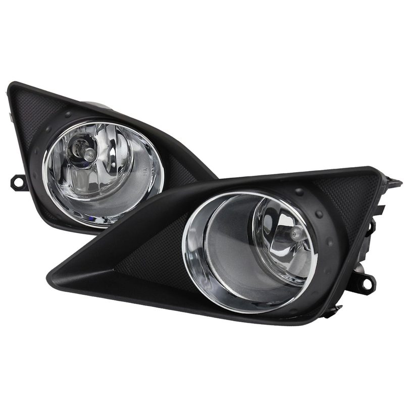 2009-2010 Toyota Corolla H11 Fog Lights Kit Chrome Housing/Clear Lens