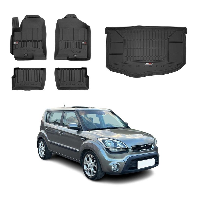 OMAC Floor Mats & Cargo Liners for Kia Soul 2010-2013 Lower Trunk