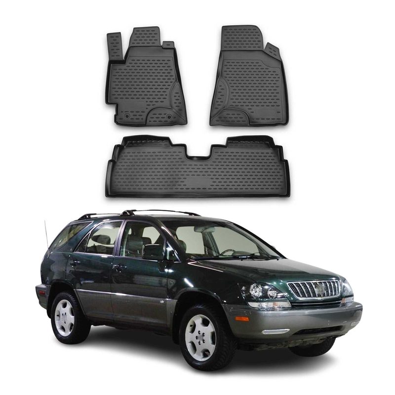 1999-2003 Lexus RX300 Floor Mats Liners Full Set All Weather Black