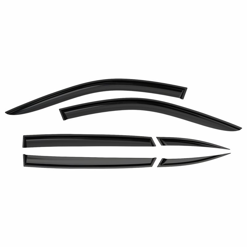 Clim Art Wind Deflectors for Subaru Forester V 2019-2025 Smoke 6 Pcs