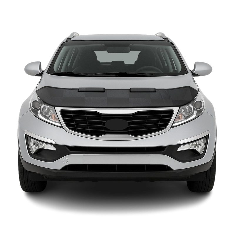 2011-2016 Kia Sportage Car Bonnet Mask Hood Bra Black Chequered 1 Pc
