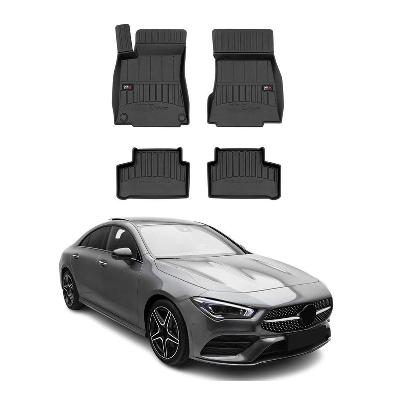 2020-2026 Mercedes CLA C118 Premium Floor Mats Liners Full Set All Weather Heavy Duty Black