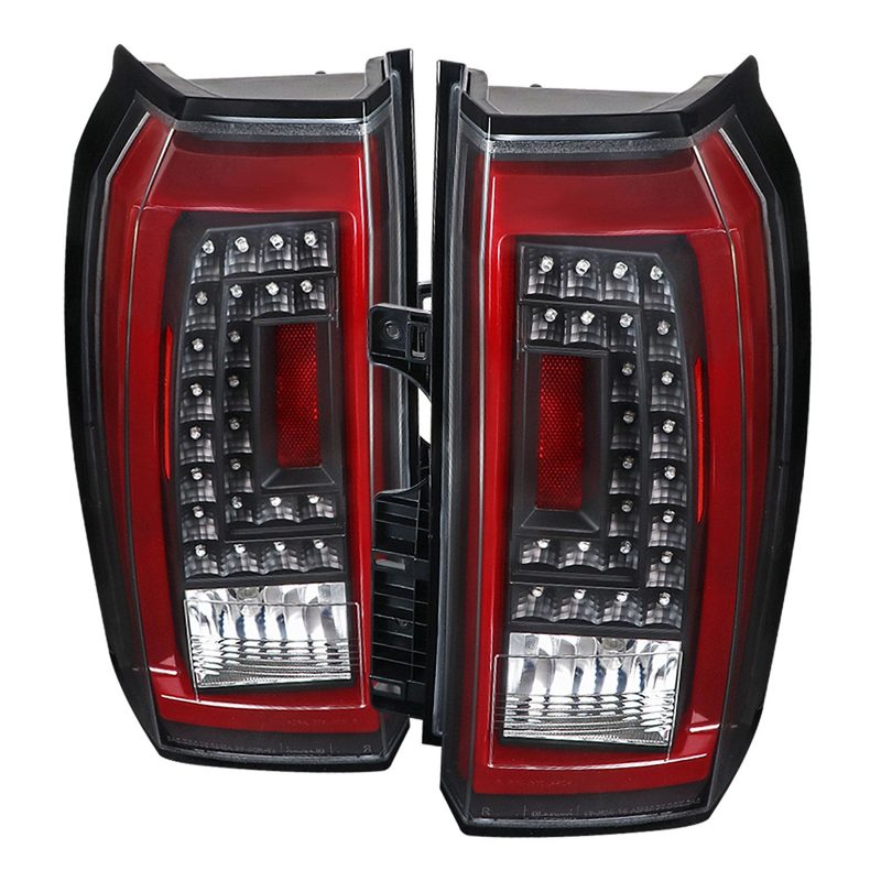2015-2020 GMC Yukon/Yukon XL Denali SLE/SLT LED Tail Lights Black/Clear Red
