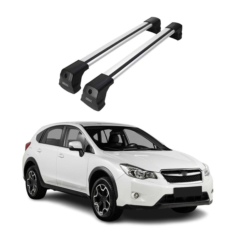 2013-2015 Subaru XV Crosstrek Roof Rack Cross Bars Silver