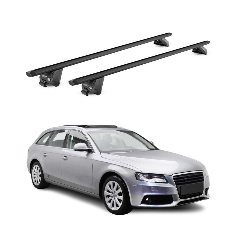 2006-2016 Audi A4 Wagon Roof Rack Cross Bars Black