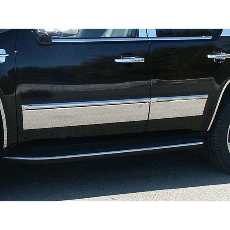 2007-2014 Cadillac Escalade Stainless Rocker Panel Trim 4Pc
