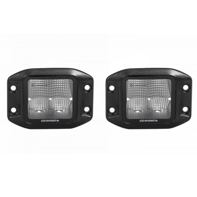 Faros CUBEIT 3" Flush Mount GR Blackout Series 1 Par Spot