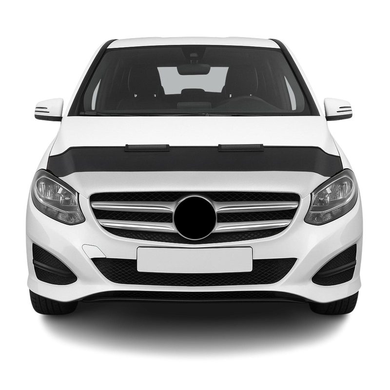 2012-2019 Mercedes B Class W246 Car Bonnet Mask Hood Bra Half Black